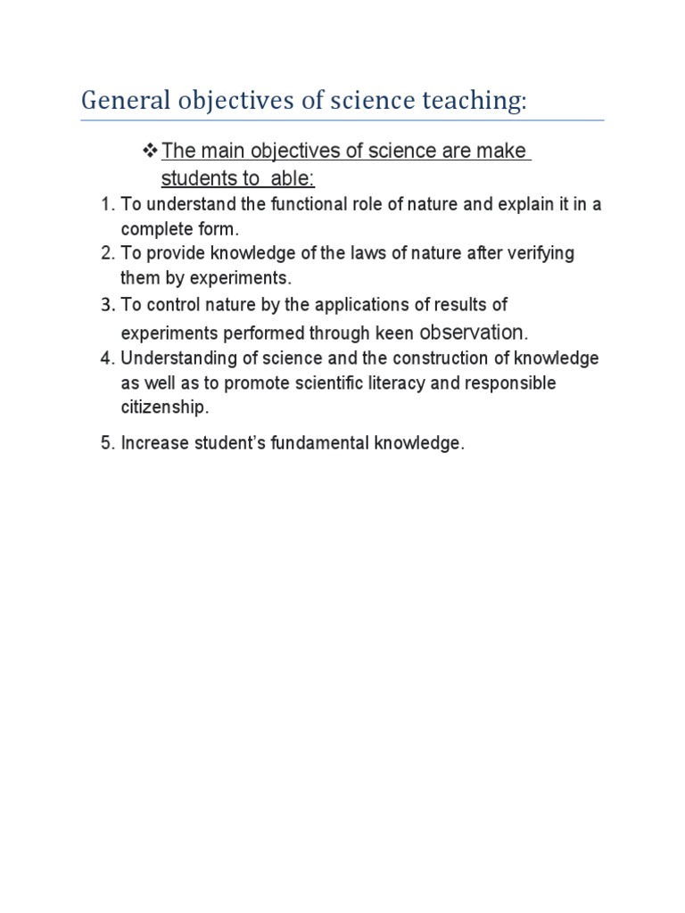 General objectives of teaching pdf lesson plan teachers