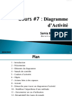 Cours #7 Diagramme D - Activité