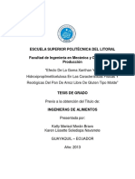 Efecto de La Goma Xanthan e Hidroxipropilmetilcelulosa en Caracteristicas Fisicas y Reologicas de