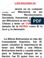 Que Es Ser Miliciano (A)