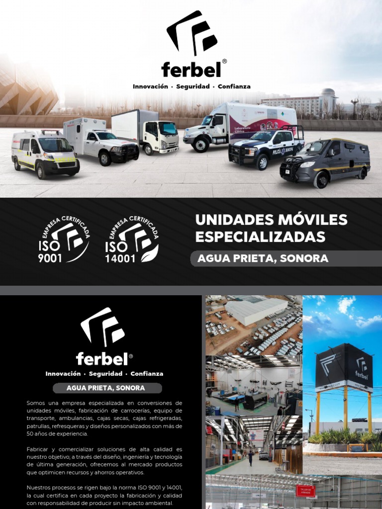 Brochure Ferbel2021 | PDF | Calidad (comercial) | Lean Manufacturing