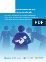 Defining Competent Maternal and Newborn Health Professionals
