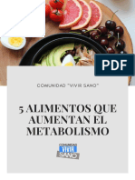 5 Alimentos Que Aumentan El Metabolismo