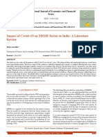 Impact of Covid-19 on India's MSME Sector: A Literature Review