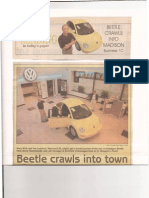 Business Cover Story - Endearing VW Bug Unveiled - The Capital Times