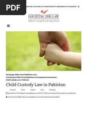 Child Custody Law in Pakistan - Courting the Law.p