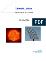 module energie solaire origine gisement et durée