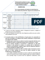 Examen Final de Calidad 2022 - 1 M