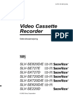 Sony SLV SE720 VHS Gebruikershandleiding-Com