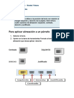 Alineaión   de texto   CICLO  CUARTO