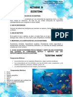 Ecosistemas: componentes, flujo de energía y relaciones entre organismos