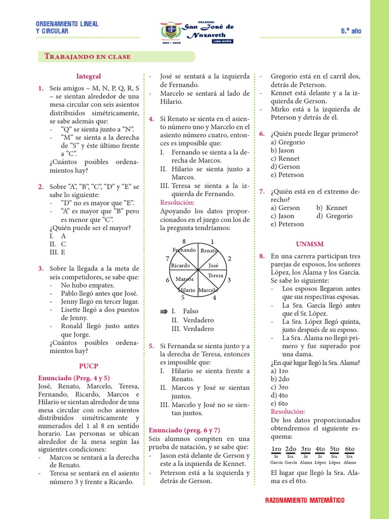 Raz Mat 5to S10 TAREA | PDF
