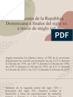 La Economía de La República Dominicana A Finales