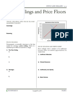Price Ceilings and Price Floors (Notes)