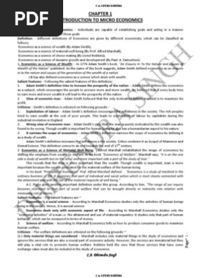 Economics Notes Pdf Library Microeconomics Economics