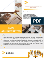 Teoria Del Acto Administrativo y Su Clasificacion - Diapositivas