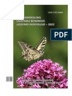 Gamtamokslinis Ugdymas Bendrojo Ugdymo Mokykloje - 2022 / Natural Science Education in A Comprehensive School - 2022