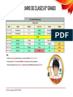 Horario de Clases 6to 2022-Presencial