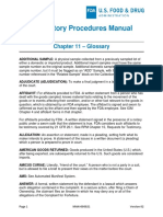 FDA Regulatory Procedures Glossary 