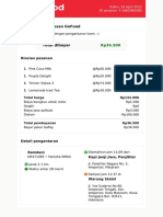 Makasih Udah Pesan Gofood: Rincian Pesanan