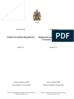 TC - Vessel Fire Safety Regulations - SOR-2017-14