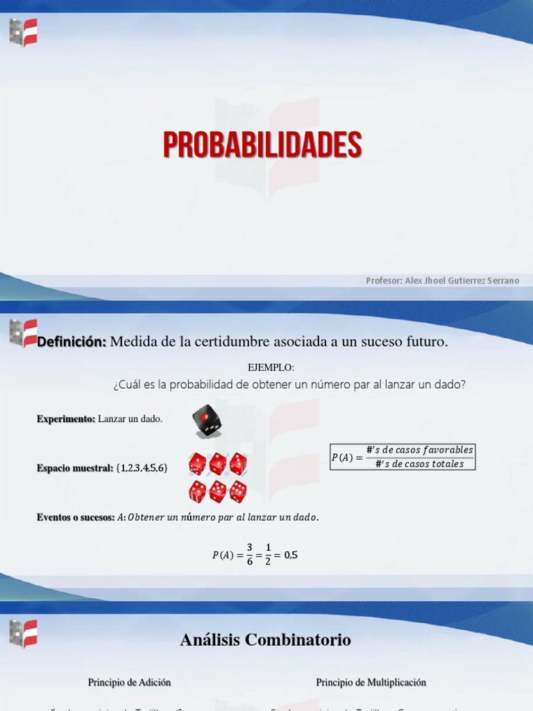 Combinatoria y Probabilidades Básicas | PDF | Probabilidad | Combinatoria