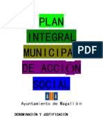 PLAN INTEGRAL MUNICIPAL DE ACCIÓN SOCIAL