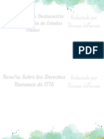 Reseña Sobre La Declaración de Indepencia de Estados Unidos