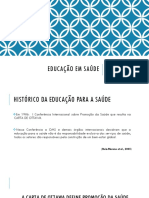 Educação em saúde: histórico, conceitos e modelos