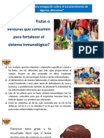 ¿Cuáles Son Las Frutas o Verduras Que Consumen para Fortalecer El Sistema Inmunológico?