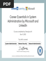 Career Essentials in System Administration by Microsoft and LinkedIn