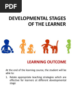 Developmental Stages of The Learner