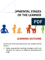 Developmental Stages of The Learner