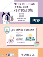 Semana 2 Fuentes de Ideas para Una Investigación