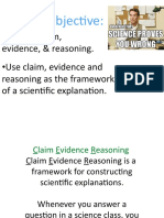 N.Claim Evidence and Reasoning