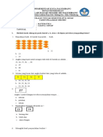 Soal PTS 2 Matematika Kelas 1