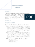 Planificación estratégica: actividades y características de la organización