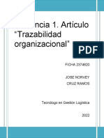 Artículo Trazabilidad Organizacional