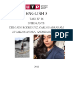 ENGLISH 3 TASK N° 16 INTEGRANTS