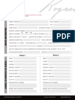 Rogers Insurance Automobile Accident Form