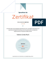 Sprachtest Certificate Deutsch Valeria Cerda Roch