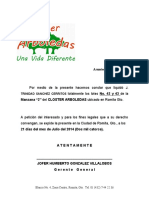 Carta Finiquito Closter Arboledas