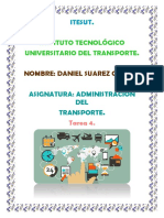 Tarea 4 Admin - Trasporte Daniel Suarez.