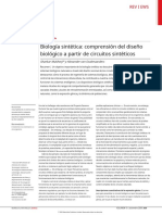 Biología Sintética: Comprensión Del Diseño Biológico A Partir de Circuitos Sintéticos