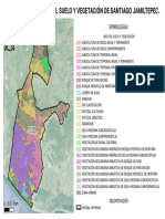 Mapa Sobre El Uso Del Suelo y Vegetación de Santiago Jamiltepec, Estado de Oaxaca.