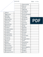 Vocabulary Quiz Week 14-15