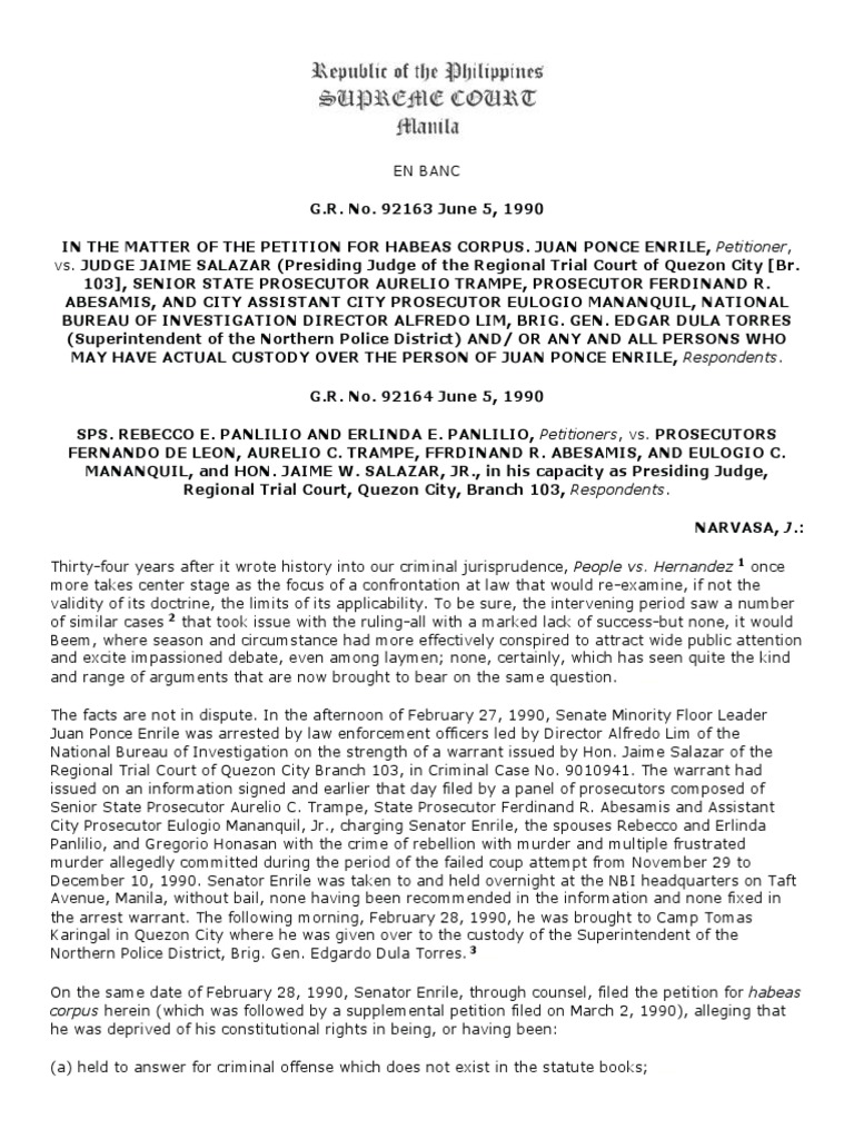 Enrile v salazar pdf bail habeas corpus