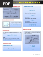 Analytic Geometry Formulas