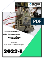 Relés: circuito de control con encendido y apagado de focos