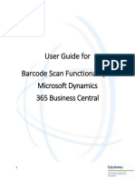 User Guide For Barcode Scan Functionality in Microsoft Dynamics 365 Business Central